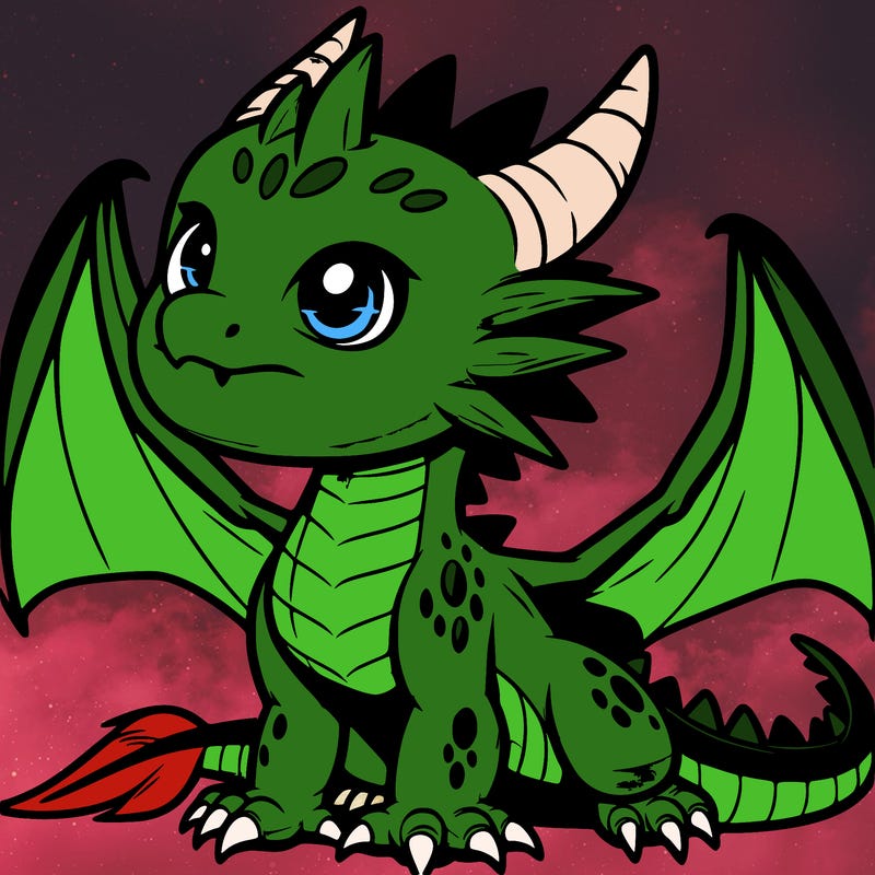 fierce baby night dragon