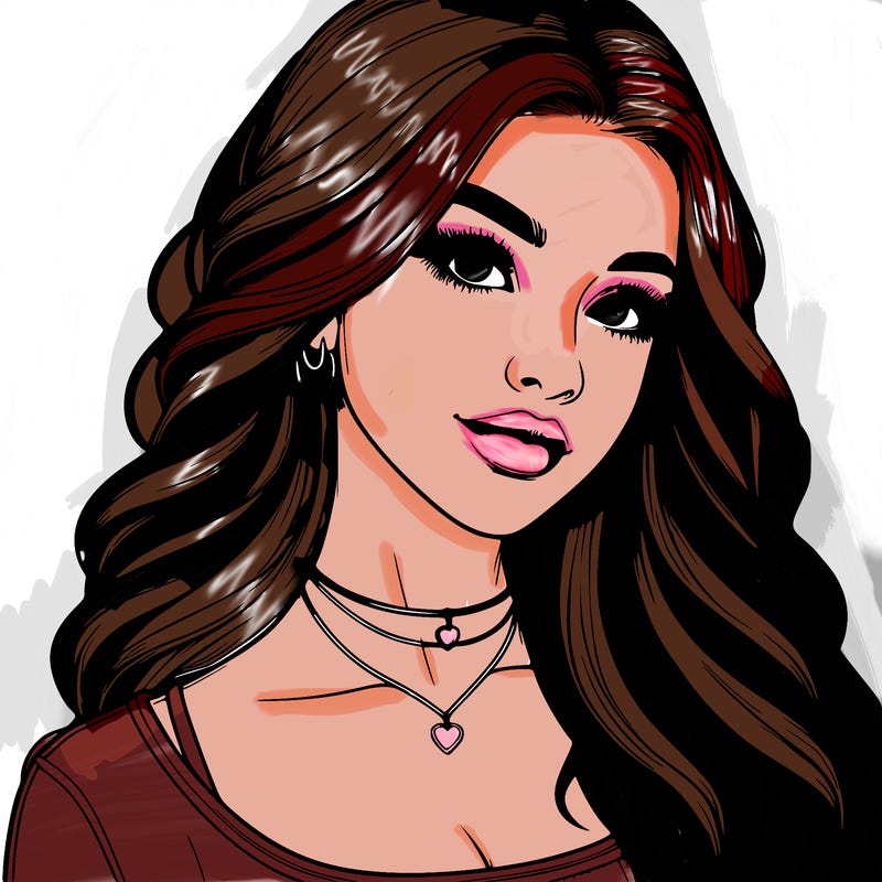 detailed realistic girl