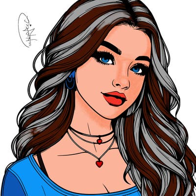 detailed realistic girl