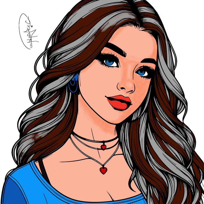 detailed realistic girl