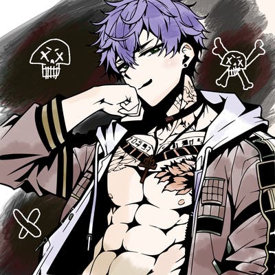 hot badass anime boy