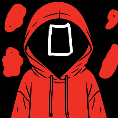 faceless girl in hoodie