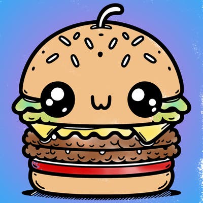 burger cute