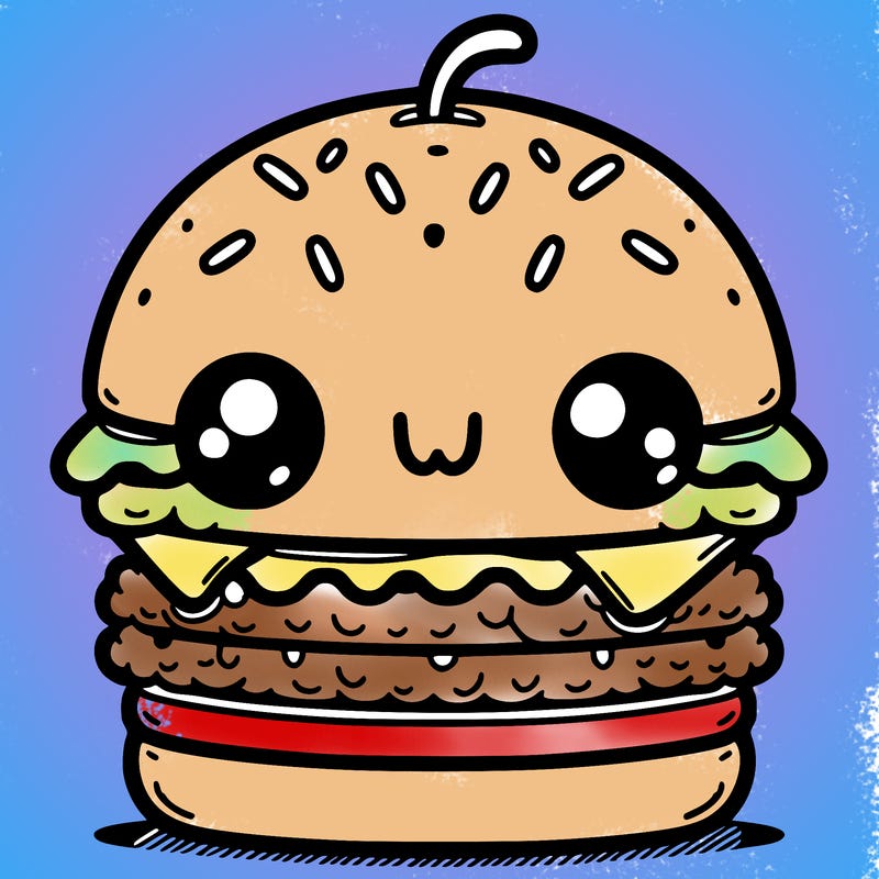 burger cute