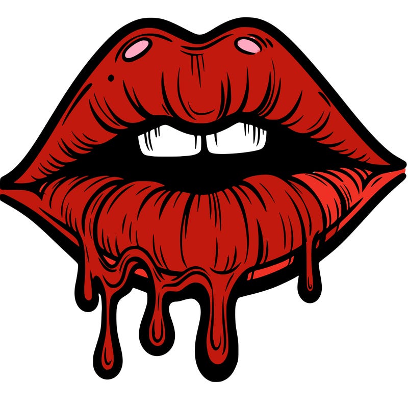 lips that look realistic and drip