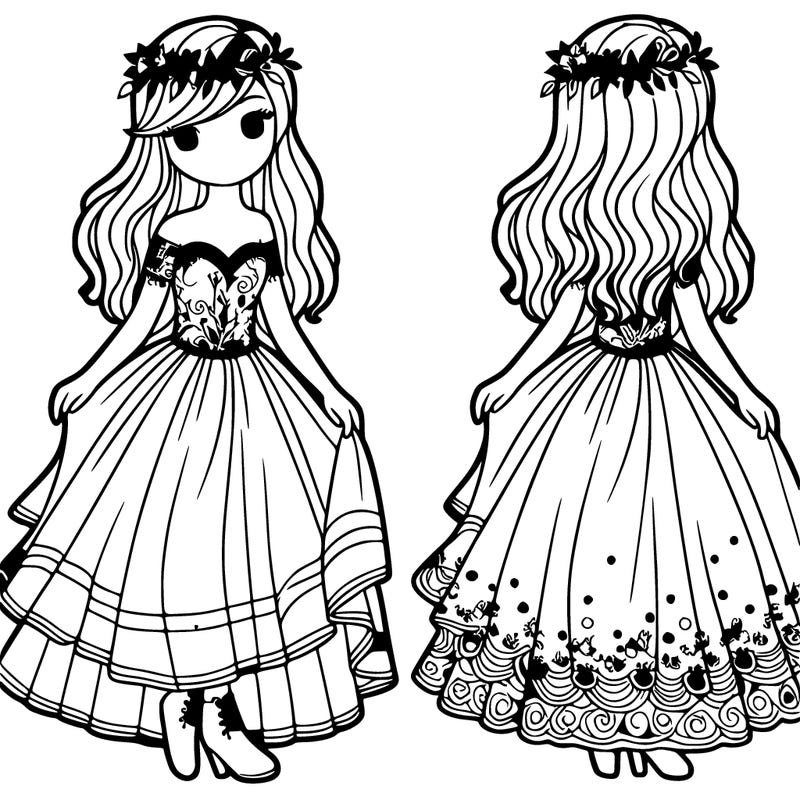 girl in a beautiful flowy dress