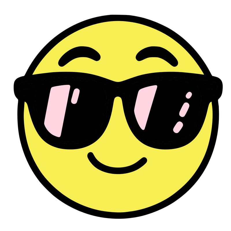 emoji with sunglasses