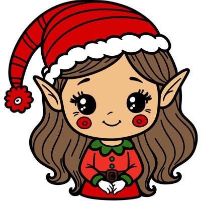 christmas elf girl