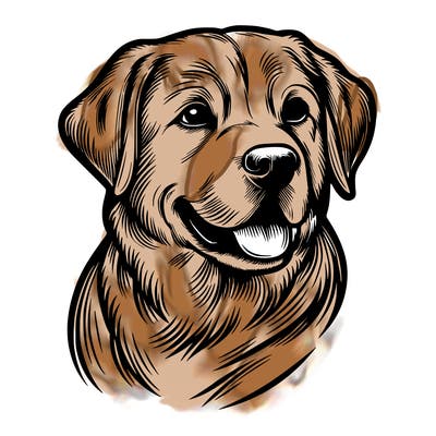 realistic dog
