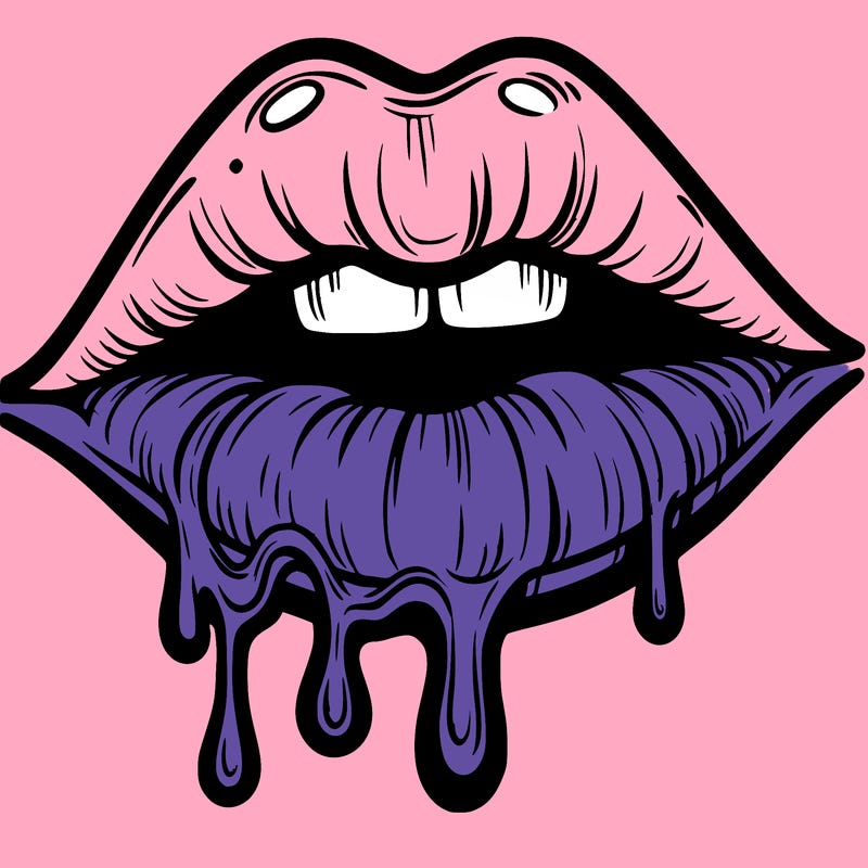 lips that look realistic and drip