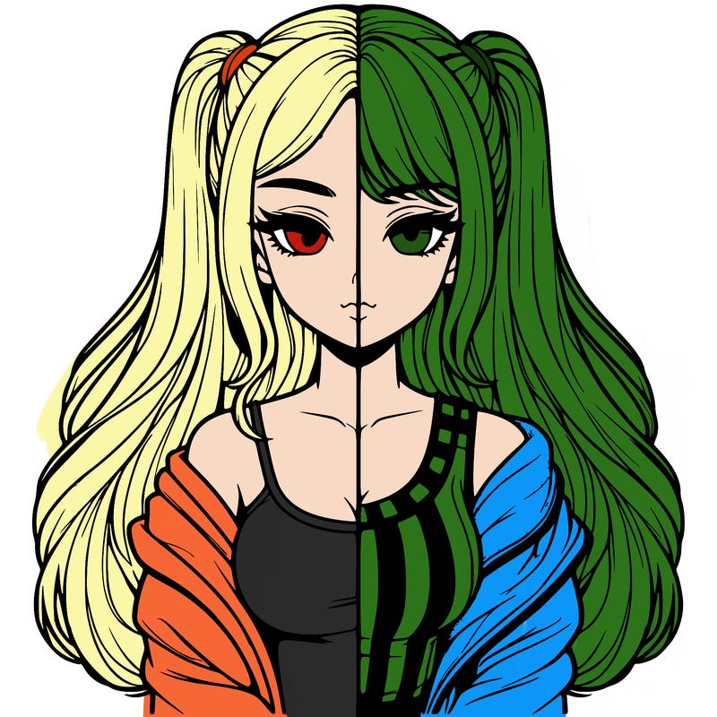 realistic girl split