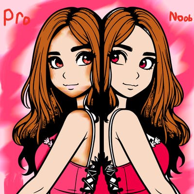 a realistic girl split