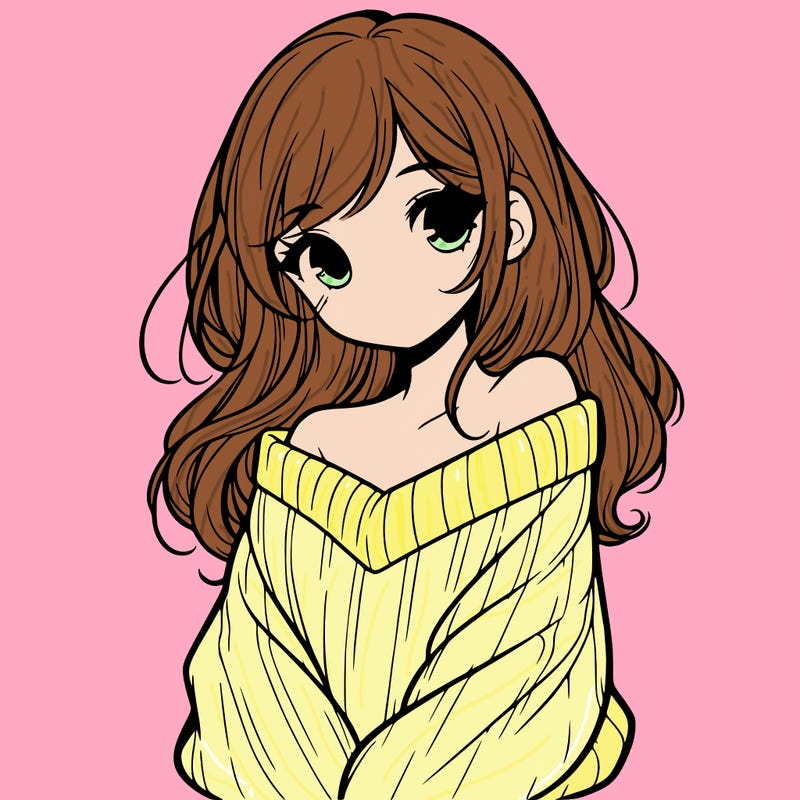 shy pretty girl wearing a sweater that is falling off one shoulder portrait