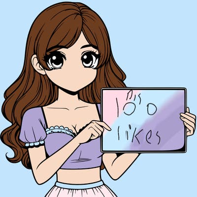 realistic pretty girl holding blank sign