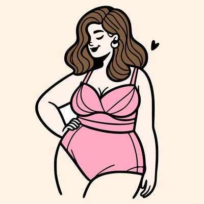 plus size woman bathing suit