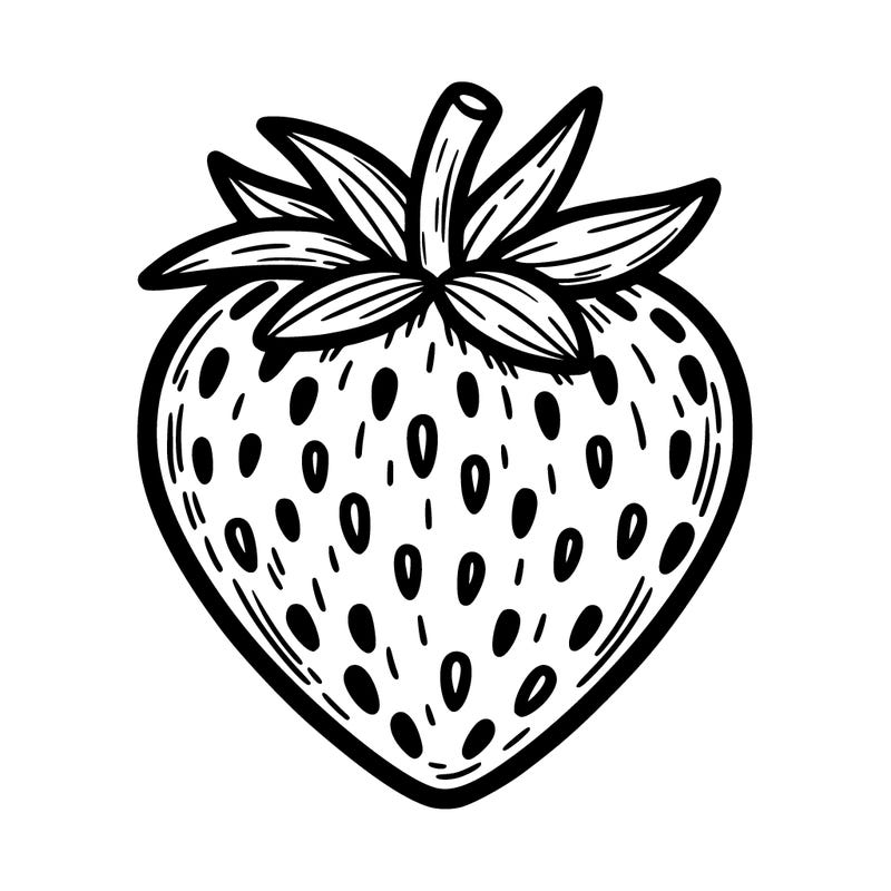 heart strawberry