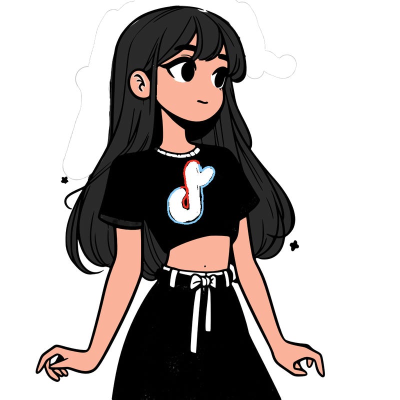 girl in a cute crop top