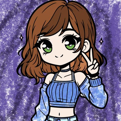 cute girl with crop top