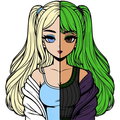 realistic girl split