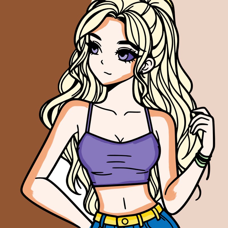 girl in crop top