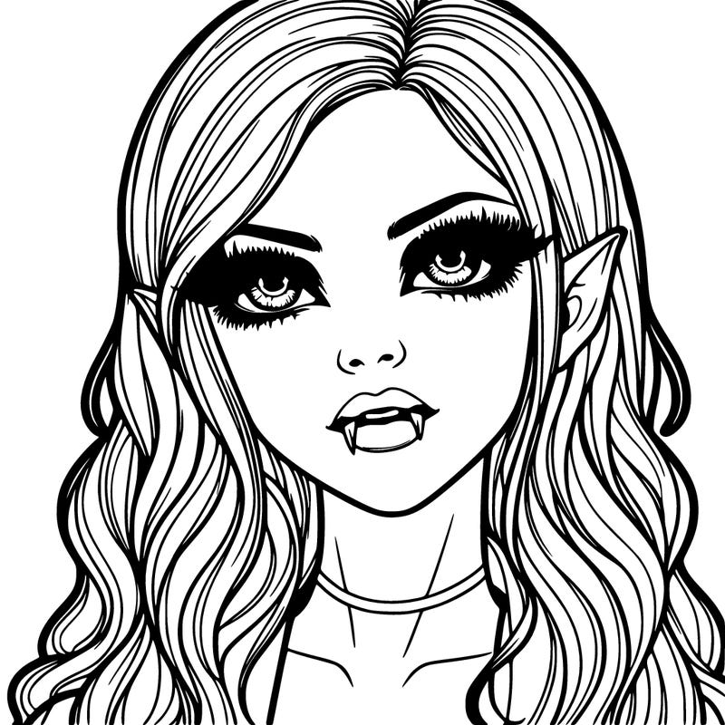 realistic vampire girl