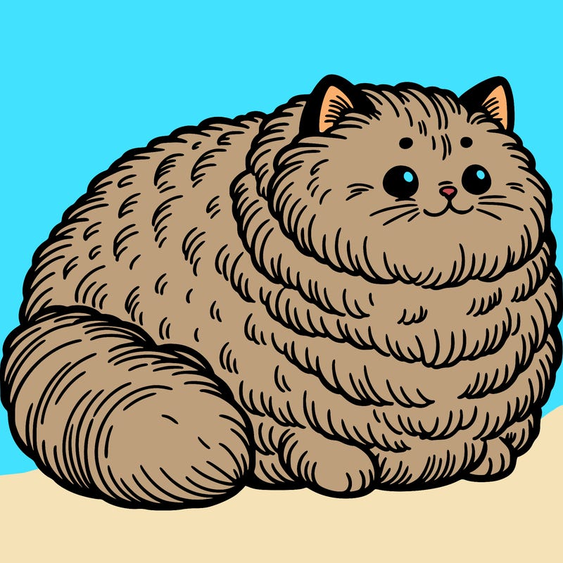 fat fluffy cat