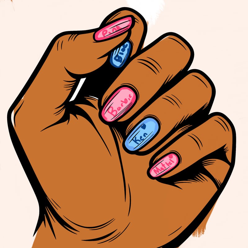 a hand with no nails