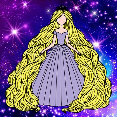 coloring with princess rapunzel from disney