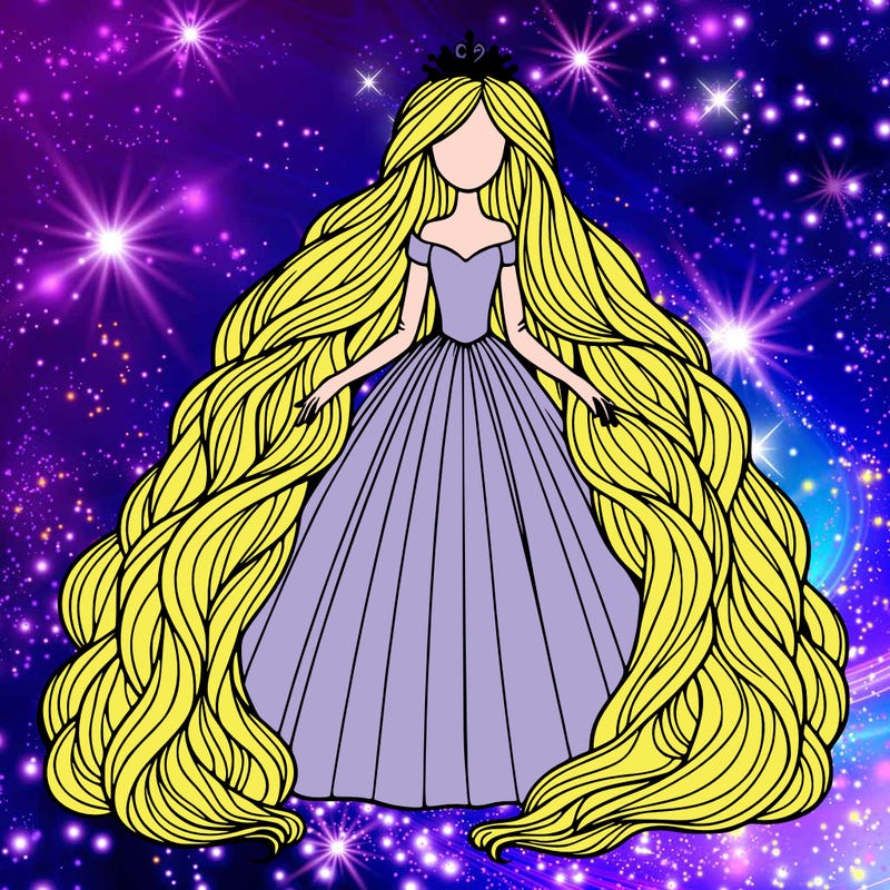 coloring with princess rapunzel from disney