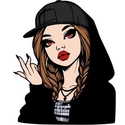 realistic hip hop girl