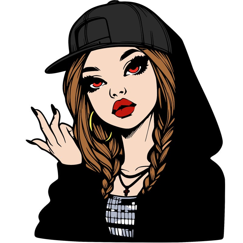 realistic hip hop girl