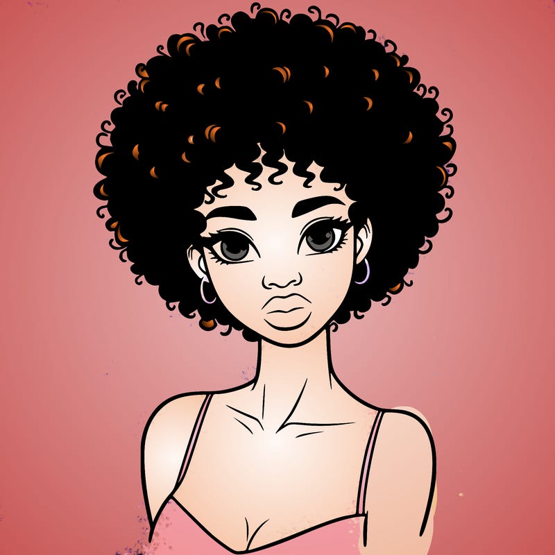 black woman with short hair