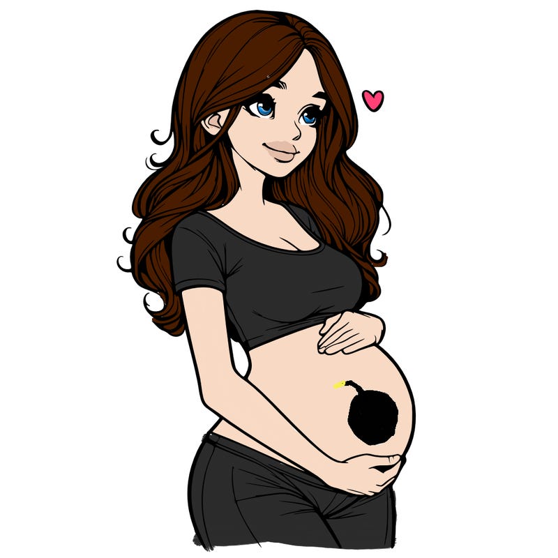 realistic pregnant girl