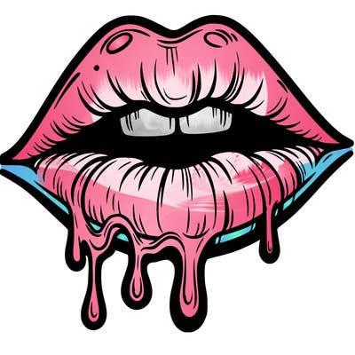 lips that look realistic and drip