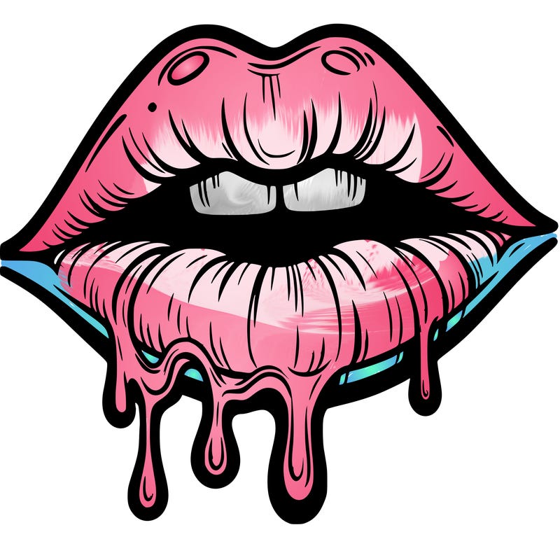 lips that look realistic and drip