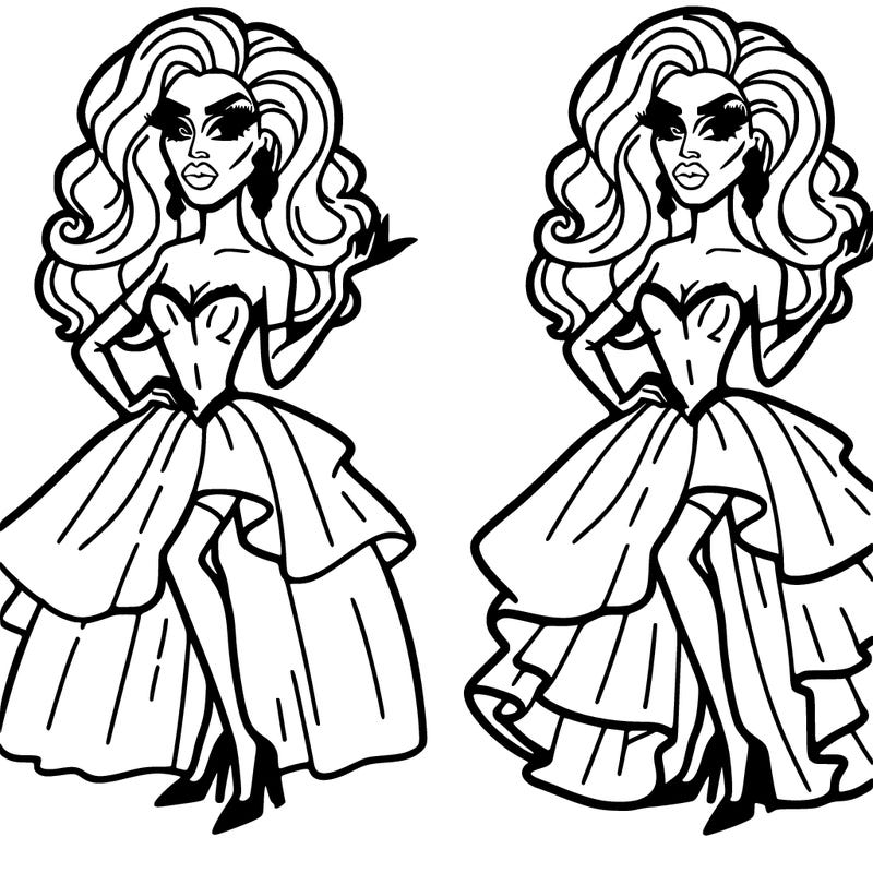 drag queen in a dress