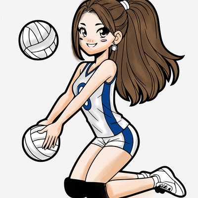 volleyball girl