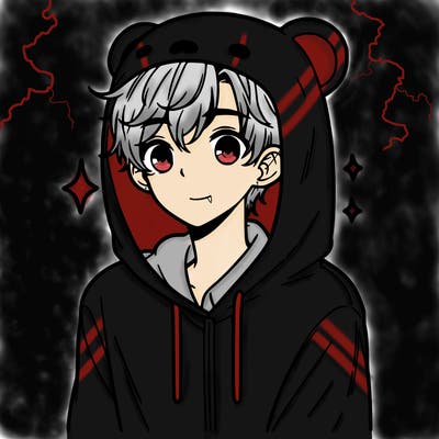 a 17 year old boy in a cute animal hoodie