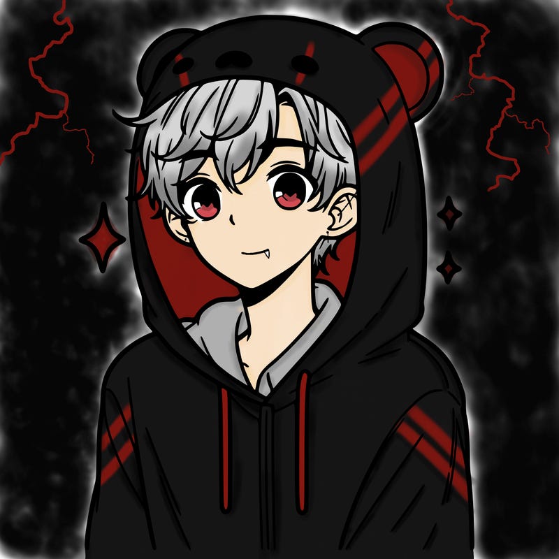 a 17 year old boy in a cute animal hoodie