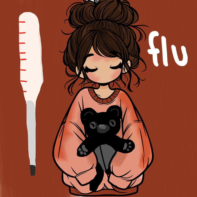 girl with baggy sweatshirt and messy bun