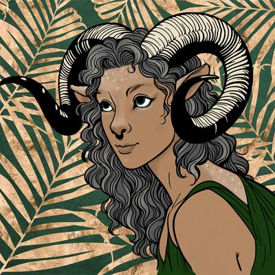 realistic satyr woman