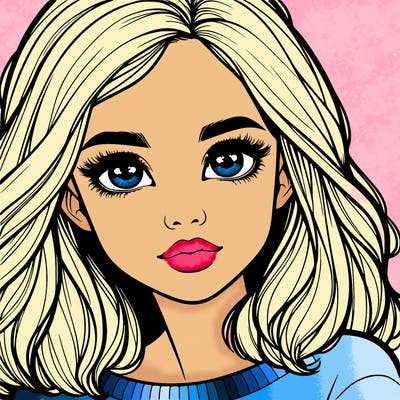 realistic girl whith cute eyes