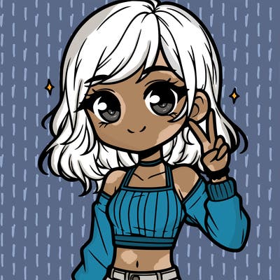 cute girl with crop top