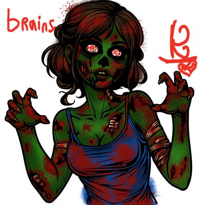 realistic zombie girl