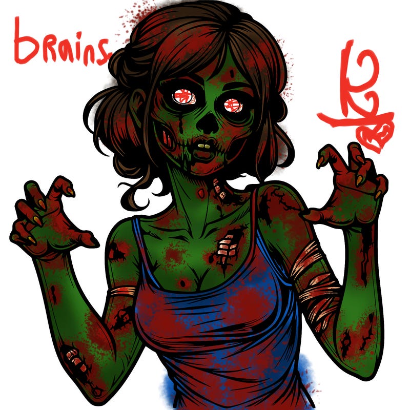 realistic zombie girl
