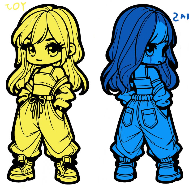 girl in crop top and baggy pants