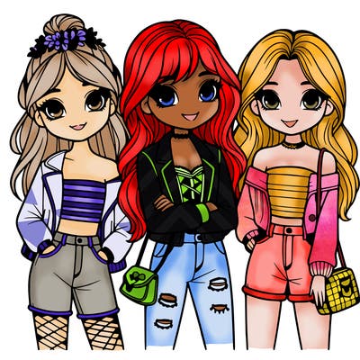 best friends/girls/ fashion