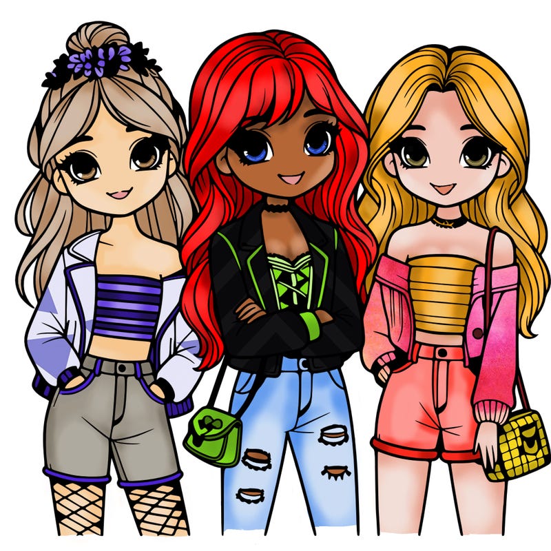 best friends/girls/ fashion