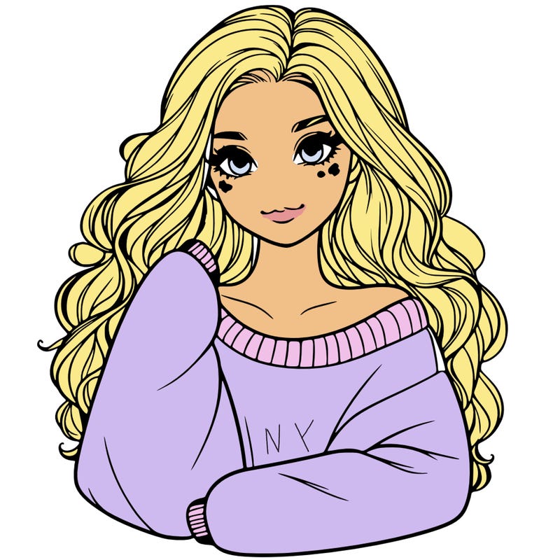 a beautiful girl in a big sweatshirt