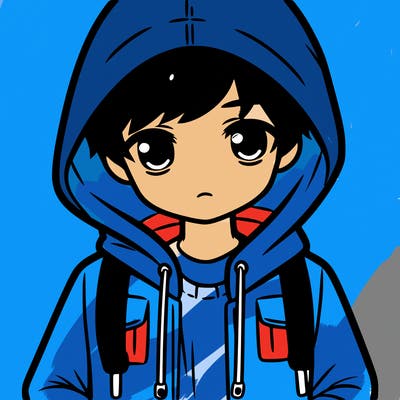 boy with jacket with hood